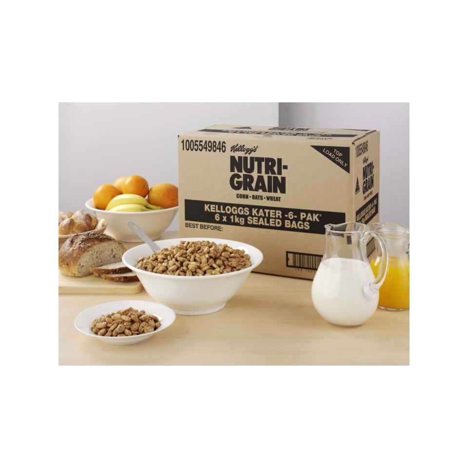 Kelloggs Nutri Grain Cereal Kater Pack 1kg Carton 6