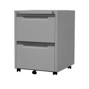 Steelco Mobile Pedestal 2 File Drawer Lockable 630h x 470w x 515dmm