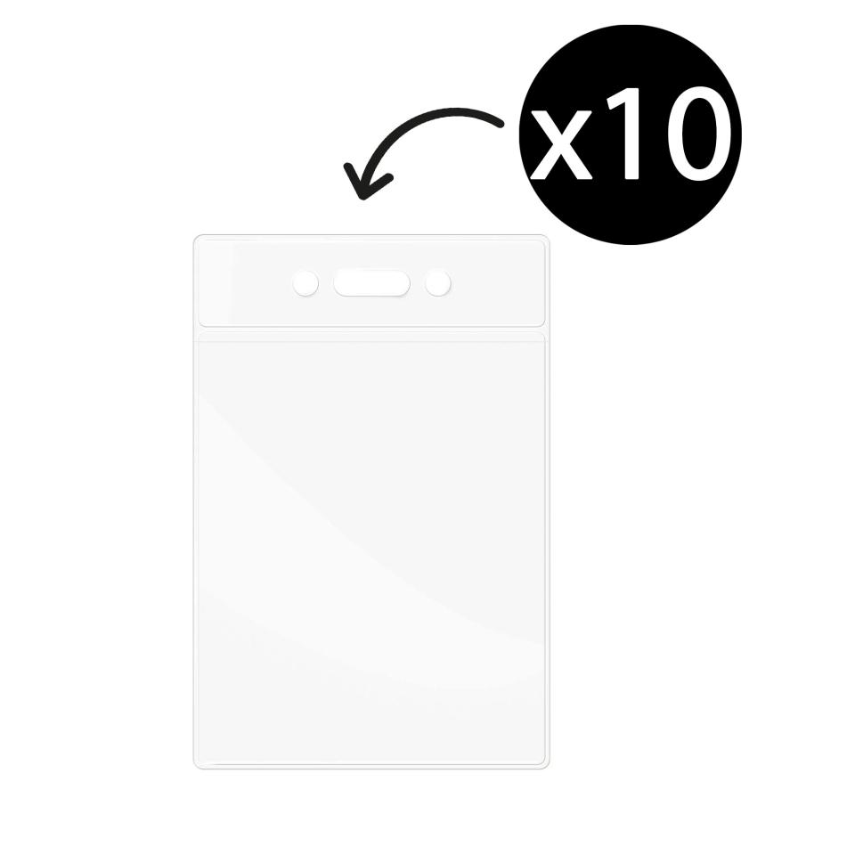 Corporate Express Name Card Soft Plastic Pouches Portrait Pack 10