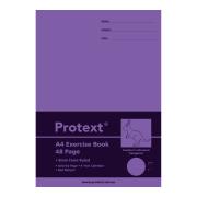 Protext Exercise Book A4 Polypropylene Stapled 8mm Ruled 48 Pages