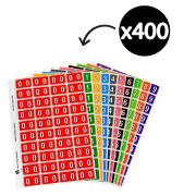 Avery Colour Coding Labels 25mm Numeric 0-9 Kit Pack 400