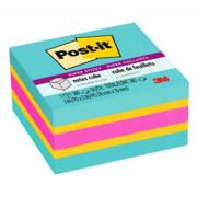 Post-it Super Sticky Notes Cube Aqua Splash Sunnyside Power Pink 360 Sheets Each