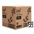 Thumbnail image of Livi Essentials 6007 Commercial Wipes Red Roll 45m Carton 4