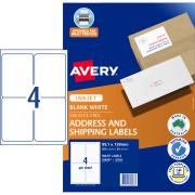 Avery Shipping Labels for Inkjet Printers - 99.1 x 139mm - 200 Labels (J8169)