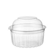 Castaway Eco-smart Clearview Takeaway Food Bowls With Hinged Dome Lid 341ml 12oz Clear Carton 250