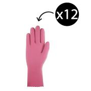 AlphaTec 87-352 Latex Silverlined Gloves Pink Size 11 Pack 12