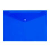 Winc Document Wallet Polypropylene Button A4 Blue