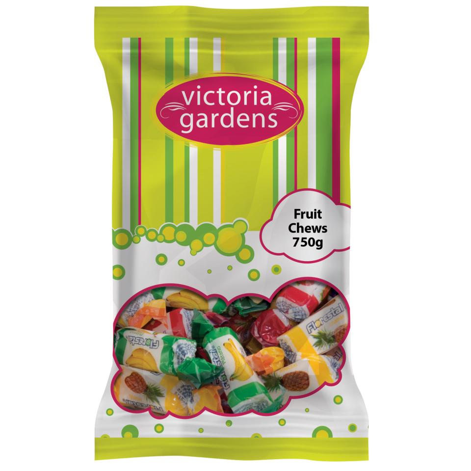 Victoria Gardens Wrapped Fruit Chews Lollies 750g Winc