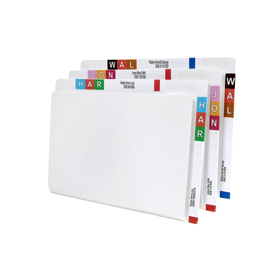 Avery Lateral Shelf File 367 x 242mm Twin Tab 35mm Expansion Foolscap White Pack 100