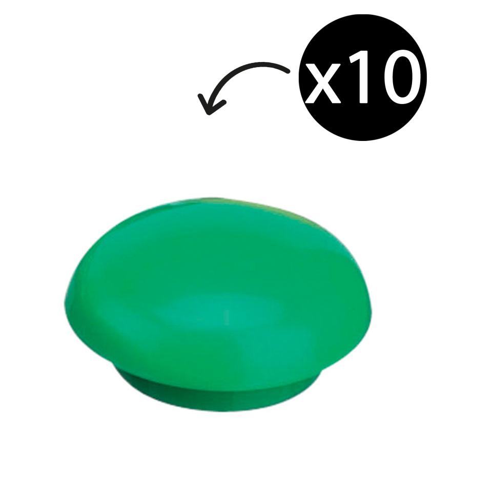 Quartet Magnetic Buttons 20mm Green Pack 10