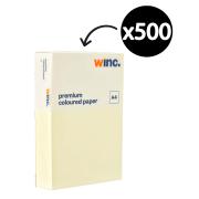 Winc Premium Coloured Copy Paper A4 80gsm Canary Ream 500