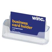 Winc Business Card Holder Freestanding 1 Tier Clear