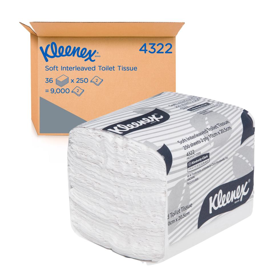 Kleenex 4322 Toilet Tissue 2 Ply 250 Sheets White Pack 36 Winc