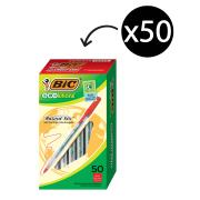 Bic Ecolutions Round Stic Ballpoint Pen Red Box 50