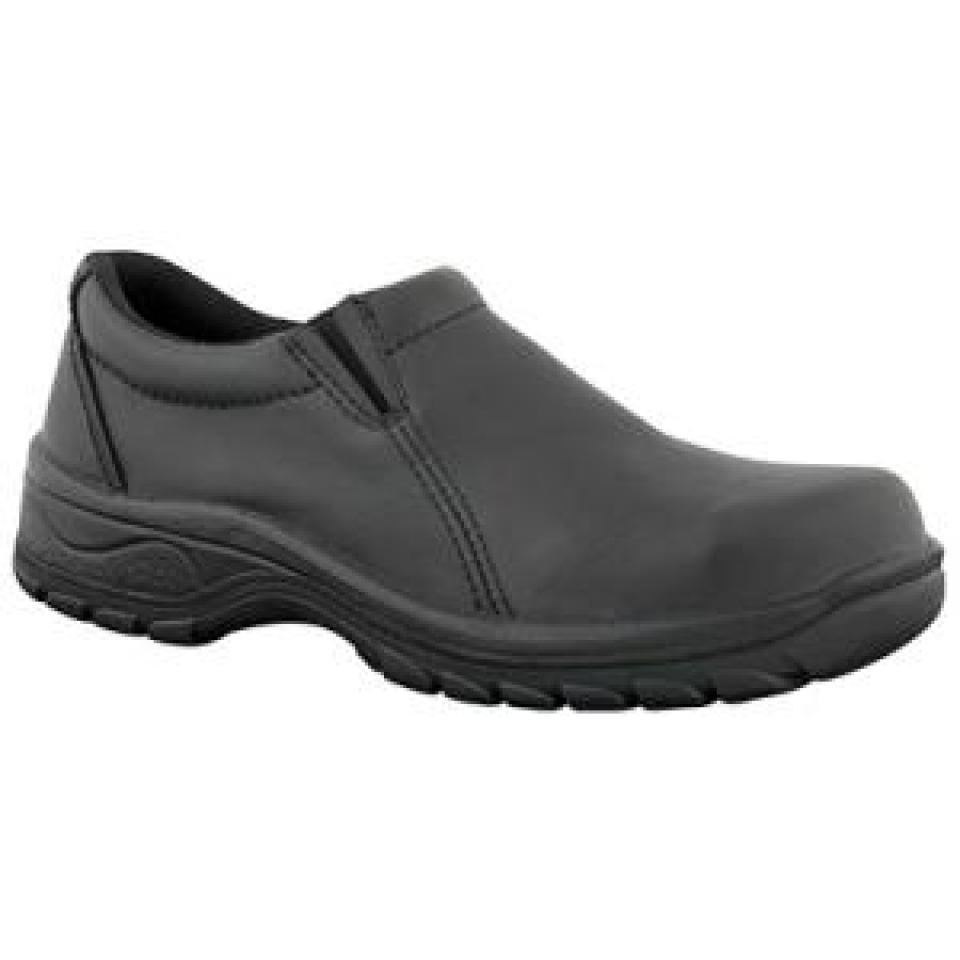 Oliver 49-430 Ladies Shoe Slip On Black Leather Steel Toe | Winc