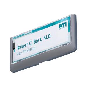 Durable Door Sign Hldr Grey Plastic Wall Mount 149 X 52 5mm Winc