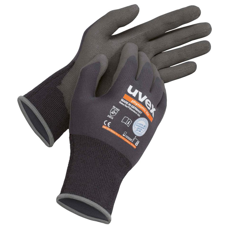 Uvex Phynomic Lite Glove Aqua Poly Palm Coat Image