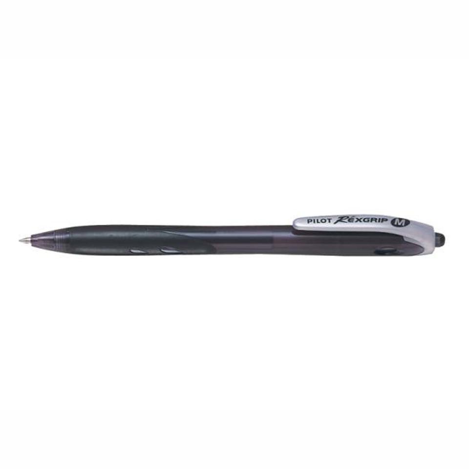 Monet Onafhankelijk Pikken Pilot Rexgrip Retractable Ballpoint Pen Medium 1.0mm Black Box 12 | Winc