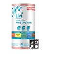 Thumbnail image of Livi Essentials 6007 Commercial Wipes Red Roll 45m Carton 4