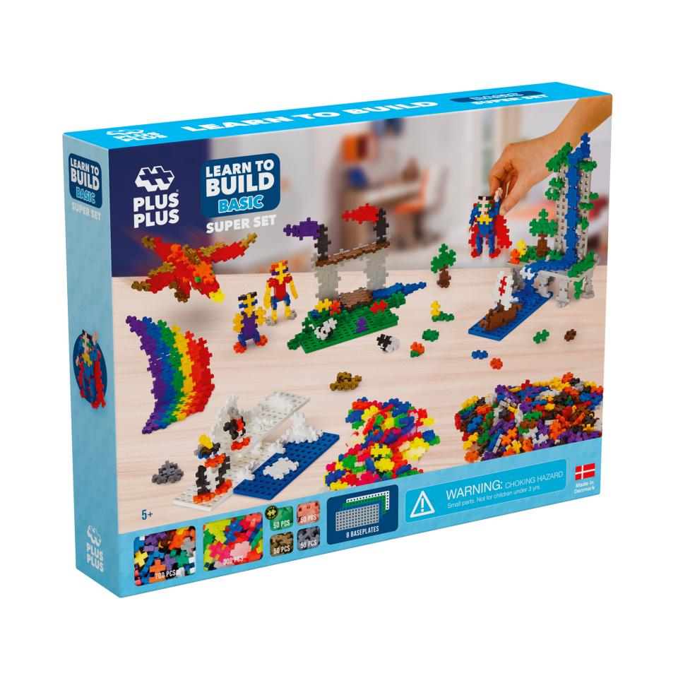 Plus-plus Basic Learn To Build Super Set 1200 Pieces | Winc