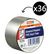 Tesa 4050 Pvc Duct Tape Silver 48mm X 30m Carton 36