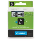 Dymo D1 Label Printer Tape 24mm x 7m - Black On Clear