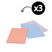 Post-it Super Sticky Recycled Lined Notes 101 x 152mm Bali Pack 3