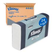 Kleenex Compact Hand Towels 4440 White Folded Paper Towels 24 Packs 2160 Towels