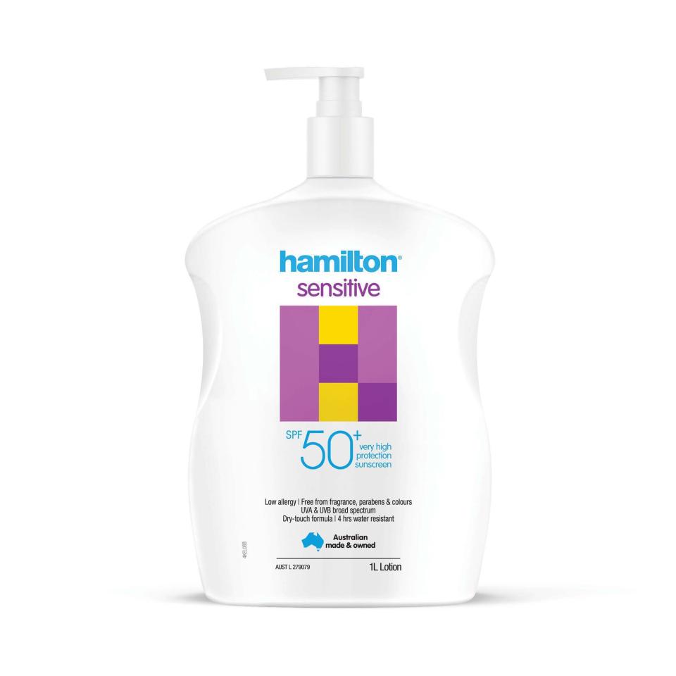 Hamilton Sun Sensitive Sunscreen SPF50+ 1L