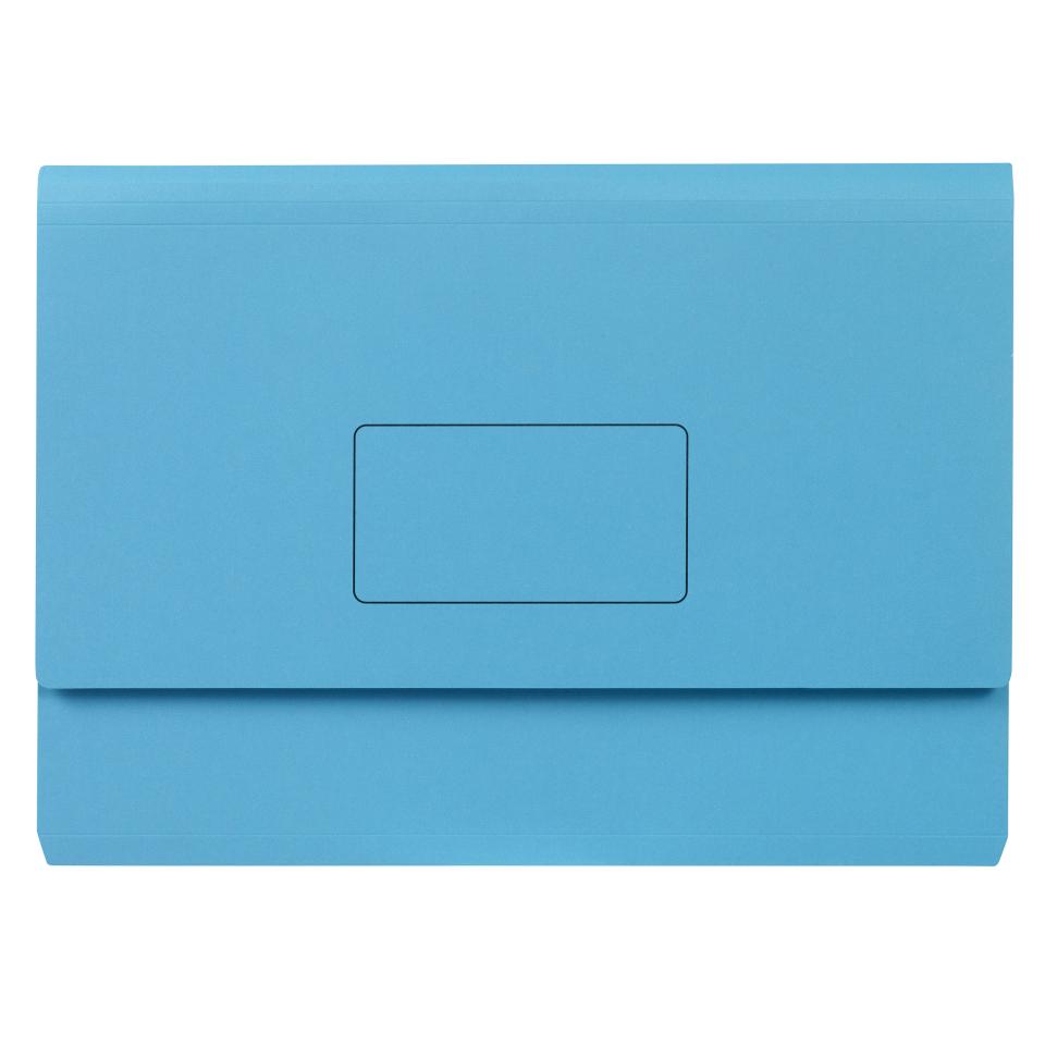 Marbig Slimpick Document Wallet Brights A3 Blue Box 20