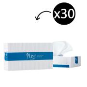 Livi Essentials 1301 Hypoallergenic Facial Tissues 2 Ply 100 Sheets Carton 30
