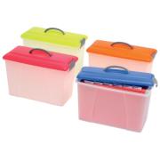 Crystalfile Carry Case Lime Lid/Clear Base