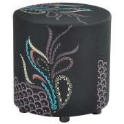 Tjindgarmi Drum Ottoman with Plastic Glides 450H x 450Dmm Full Colour