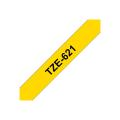 Thumbnail image of Brother TZE-621 Tape Labelling Black On Yellow 9mm