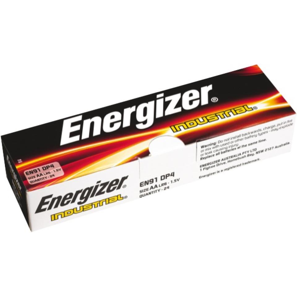 Energizer Industrial EN91 1.5V Alkaline AA Battery Pack 24 | Winc