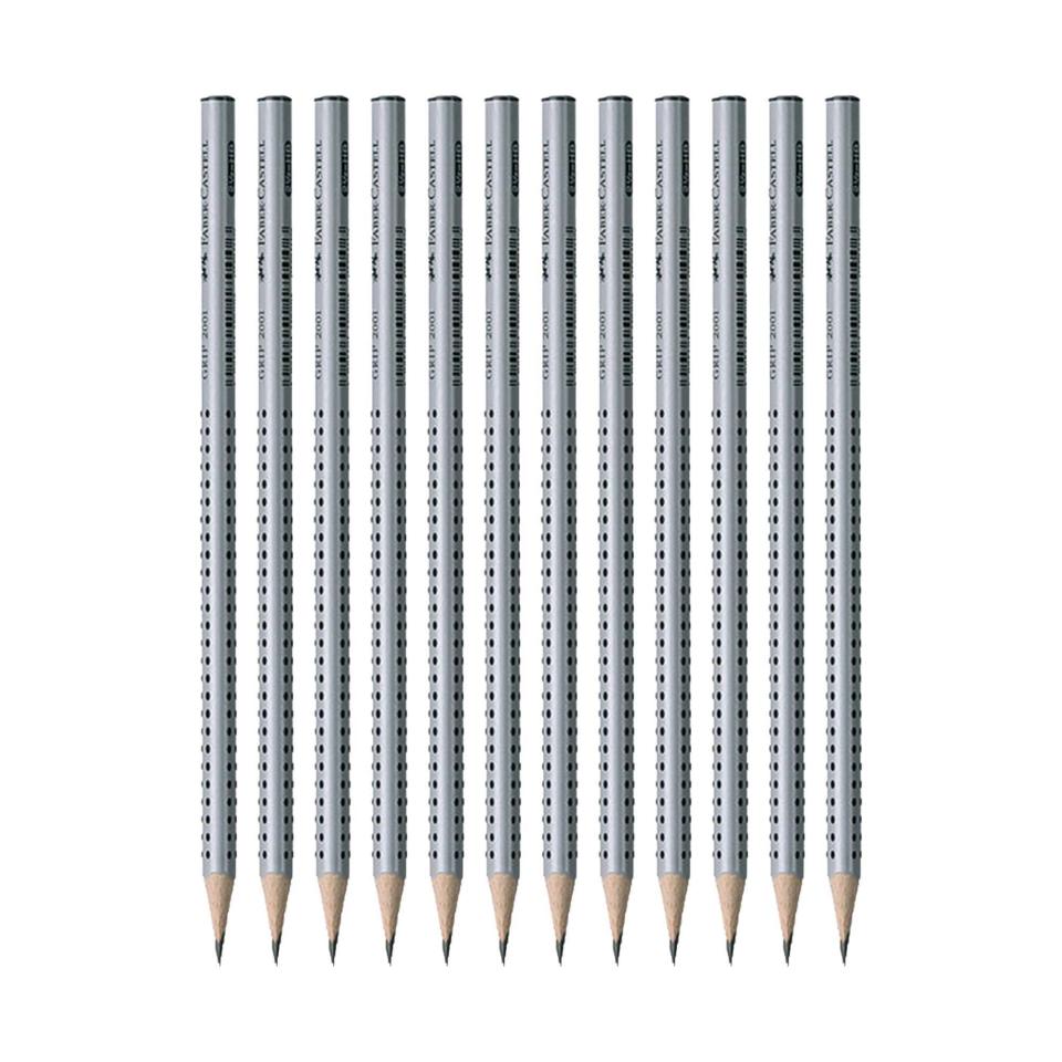 Faber-Castell 2001 Graphite Lead Pencil HB Triangular Grip Box 12