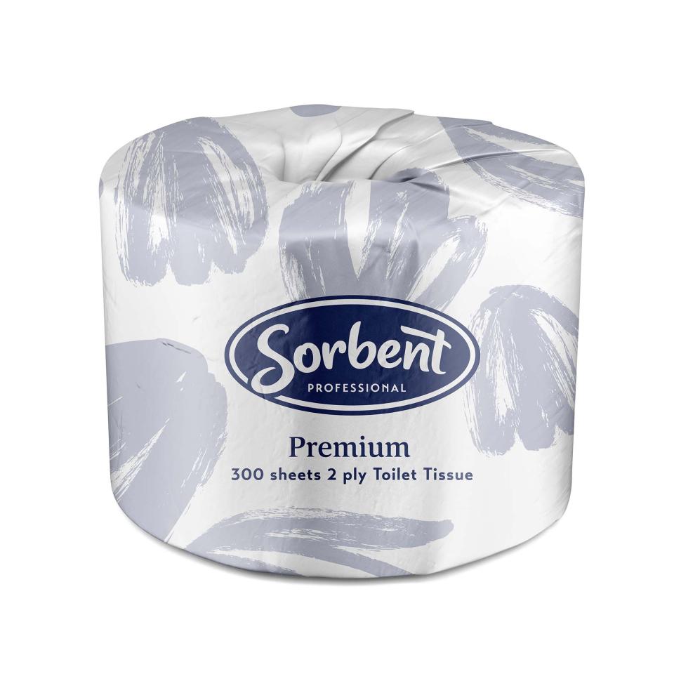 Sorbent Professional 25002 Premium Toilet Tissue 2ply 300 Sheets Carton