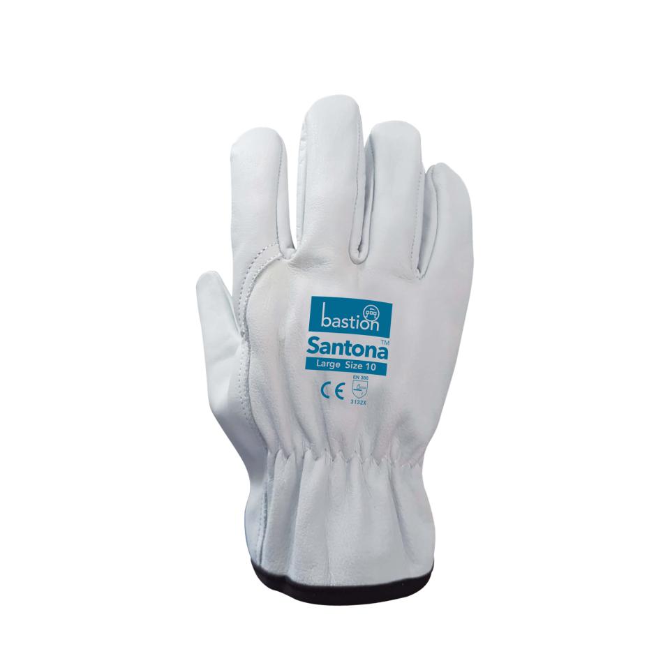 Bastion Santona Cow Grain Natural Leather Rigger Gloves Large Size 10 Image