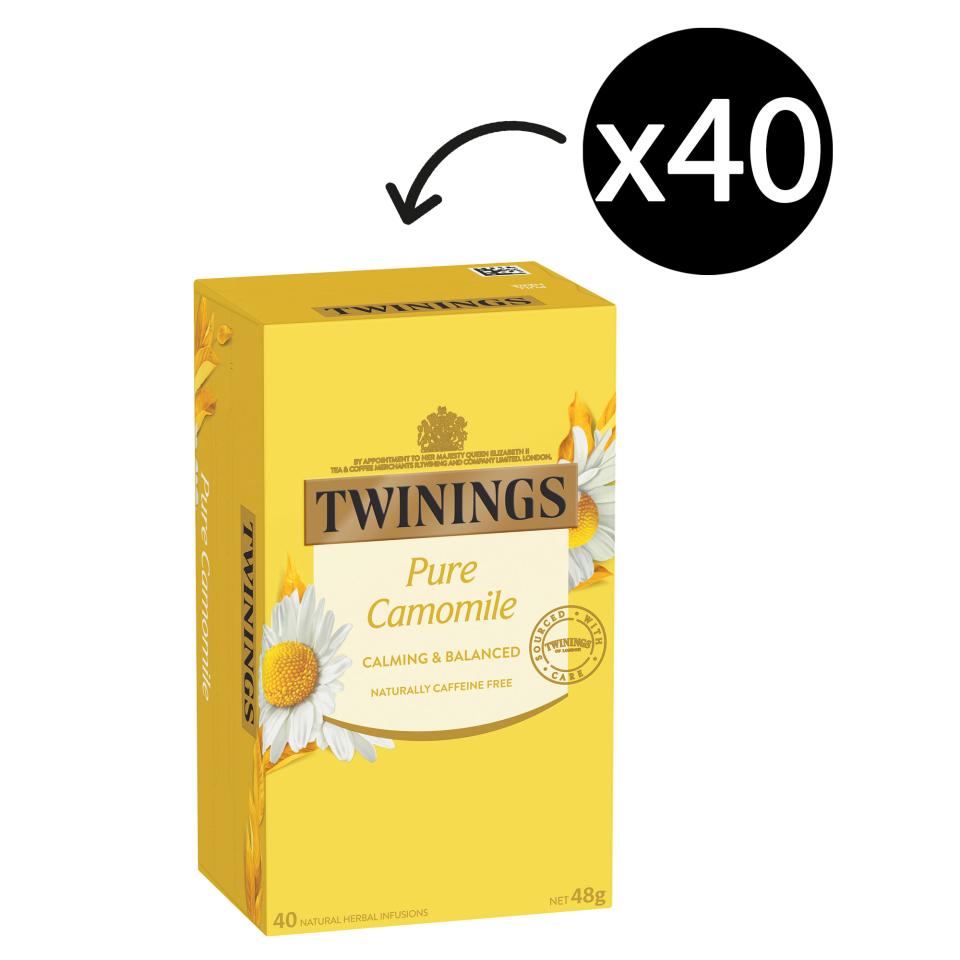 Twinings Herbal Infusions Pure Camomile Tea Bags Pack 40