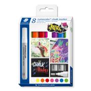 Staedtler Lumocolor Chalk Marker 344 Assorted Pack 8