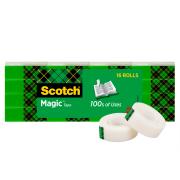 Scotch Magic 810-16 Tape Refill Rolls 19mm x 25m Pack 16