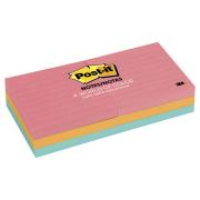 Post-It Notes Cape Town Collection Lined 76 x 76mm Pack 6