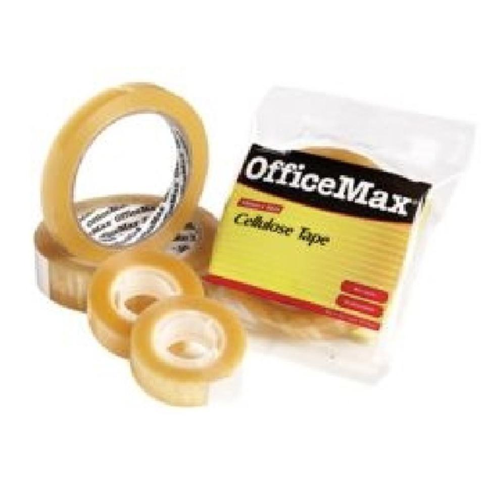 Officemax Cellulose Tape 18mm X 33m Clear