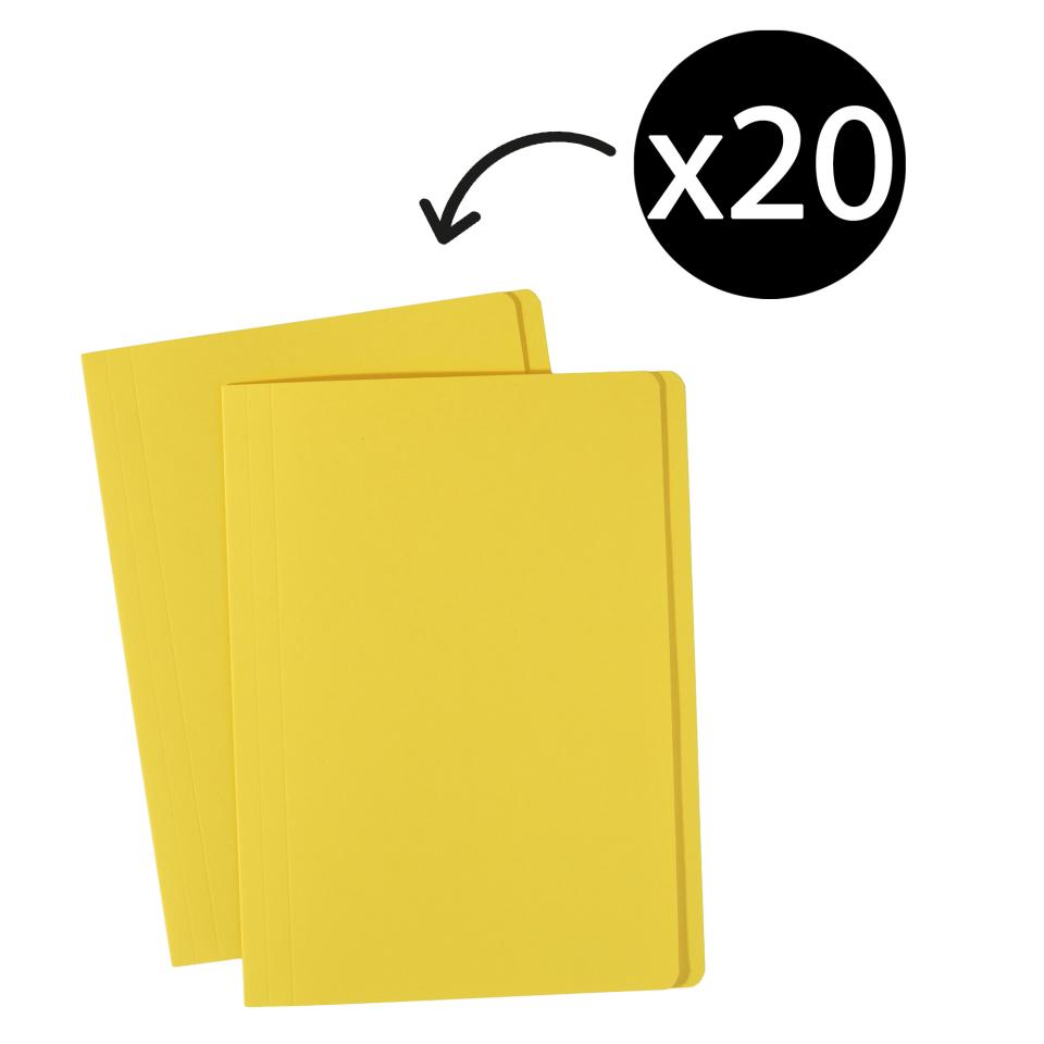 Avery Manilla Folder A4 320 x 241 mm Yellow Pack 20