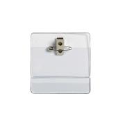 Rexel Exhibitors Pin And Clip Card Holder Clear Pack 10