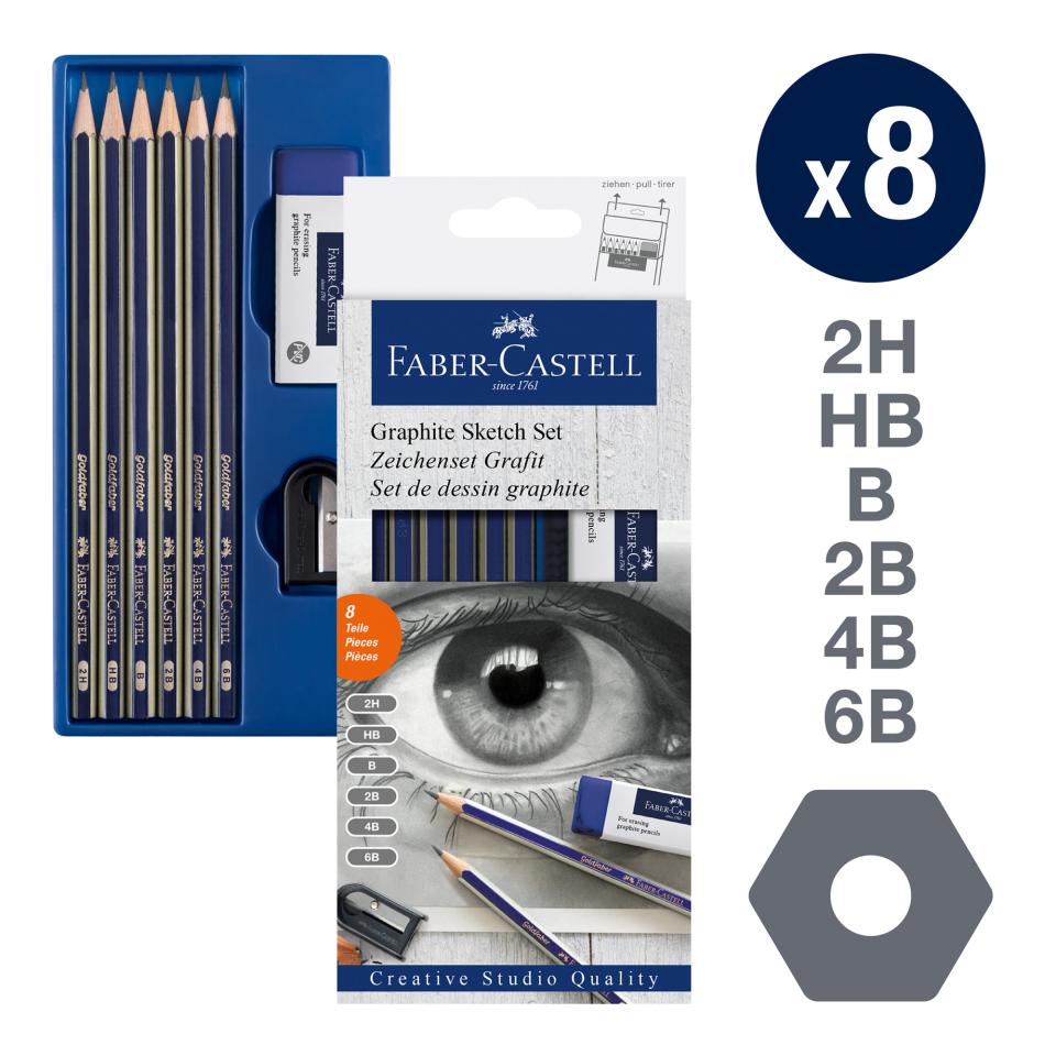 Goldfaber Sketch Set Graphite - Set of 8 Image