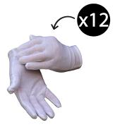 Safechoice Gloves Cotton Interlock Knit Hemmed Ladies Pair 12 Pack
