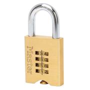 Master Lock Set Your Own Combination Solid Brass Padlock 50mm