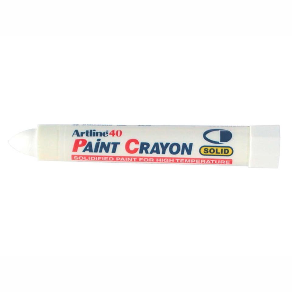 Artline 40 Paint Crayon Industrial Marker White