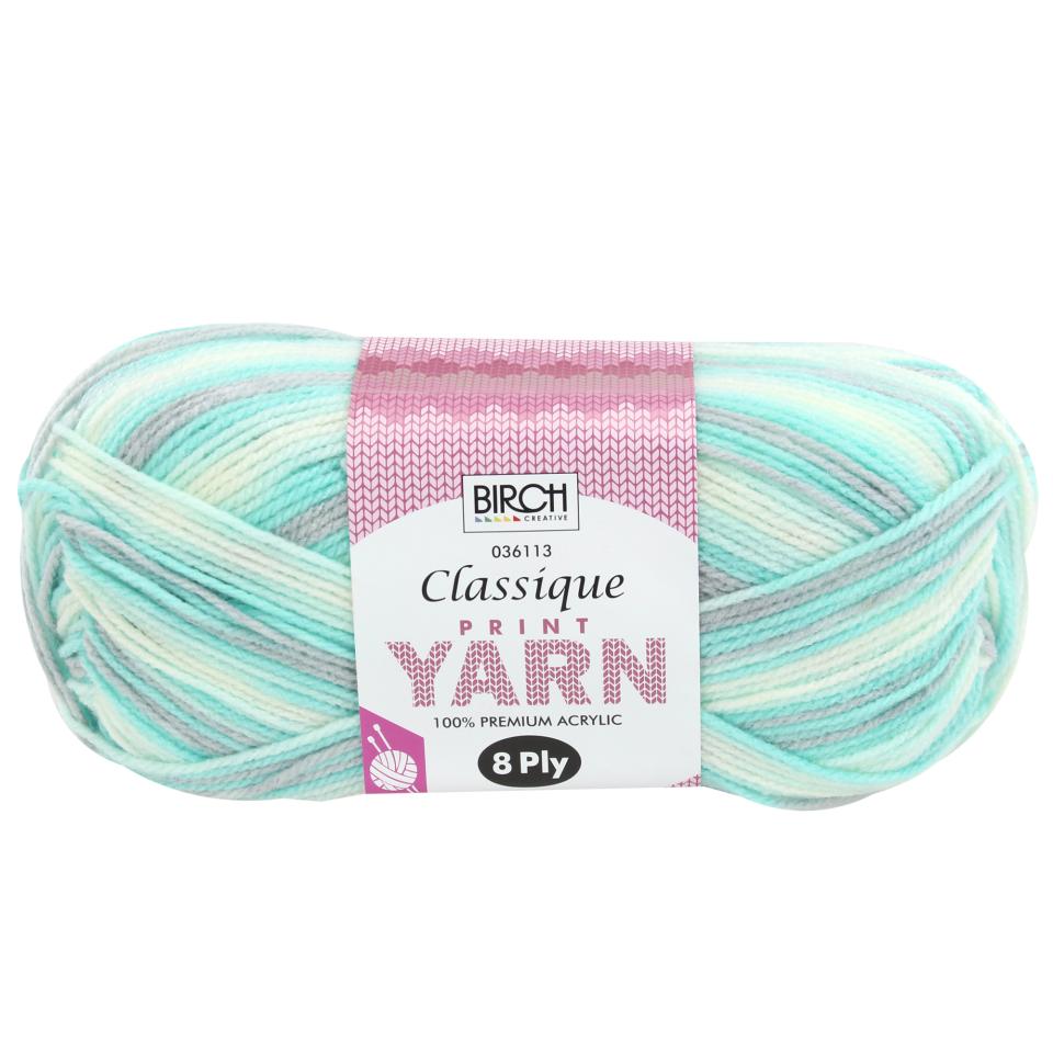 Birch Classique Knitting Yarn Prints 100% Premium Acrylic 100g Ball 8ply 10pk Toffee Shadows Image